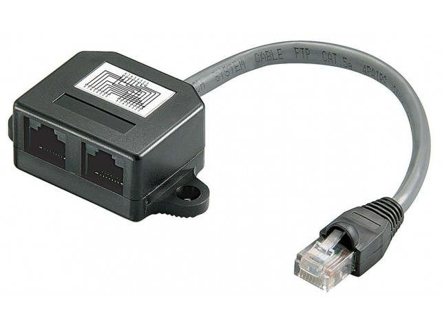 MicroConnect Cable splitter (Y-adapter)  RJ45-2xRJ45 M/F 8P