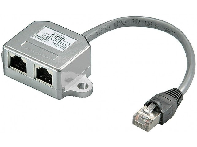 MicroConnect Cable splitter (Y-adapter)  RJ45-2xRJ45 M/F 8P
