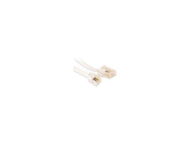 MicroConnect RJ11-RJ45 3M M/M White  6P/4C-8P/4C