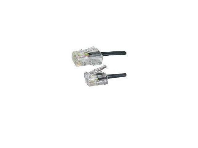 MicroConnect RJ11-RJ45 10M M/M Black  6P/4C-8P/4C