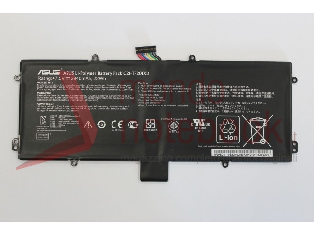 Batteria Originale ASUS Transformer Pad TF201XD TF300T TF300TL TF300TG per dock di ricarica