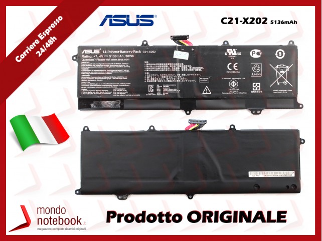 Batteria Originale ASUS X202E S200E