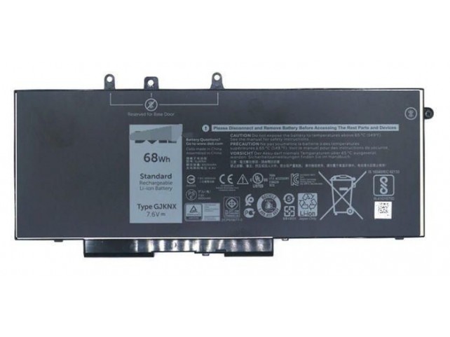 Dell Battery, 68WHR, 4 Cell,  Lithium Ion