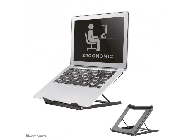Neomounts by Newstar Laptop Desk Stand  positioned in 5 steps