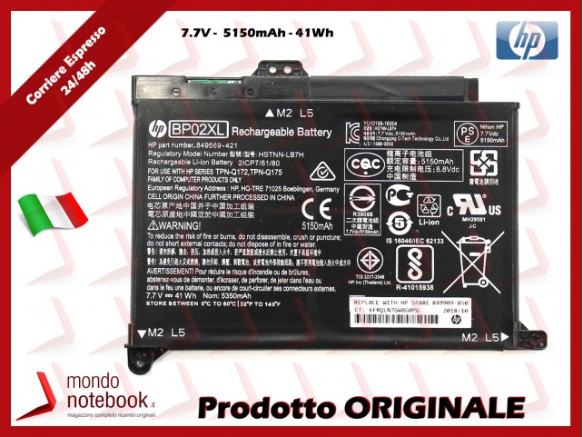 Batteria Originale HP Pavilion 15-AU 15-AW