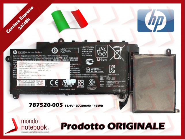 Batteria Originale HP Pavilion X360 11-P - 11,4V 3720mAh