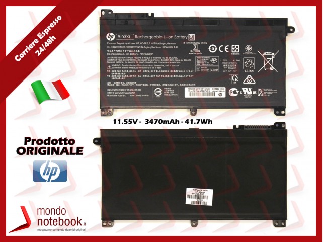 Batteria Originale HP Pavilion x360 11-U 13-U M3-U HP Stream 14-AX 14-CB