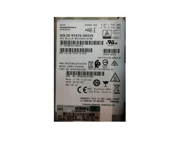 Hewlett Packard Enterprise 1.6TB SAS Solid State Drive  2.5-inch small form factor