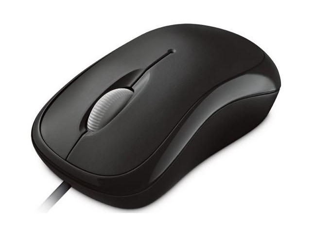 Microsoft BASIC OPTIBAL MOUSE BLACK USB  P58-00057, Optical, USB