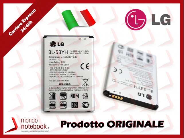 Batteria Originale LG G3 D855