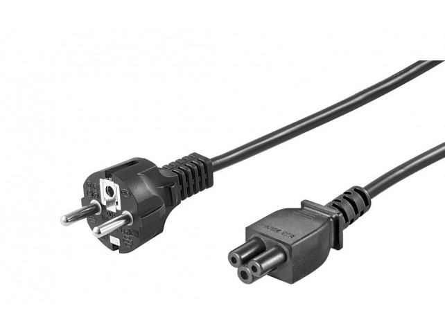 MicroConnect Power Cord CEE 7/7 - C5 1.8m  Black,