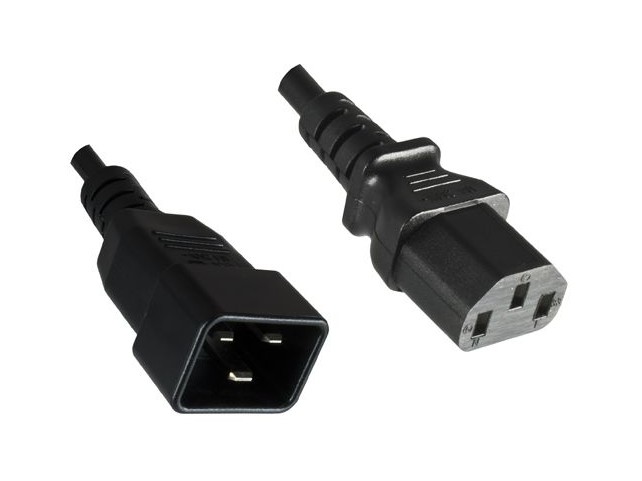 MicroConnect PowerCord C13-C20 0.5M Black  IEC 60320-C13 to C20, Black.