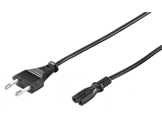 MicroConnect Power Cord CEE 7/16 - C7 1.8m  Black, 2.5A, 250V