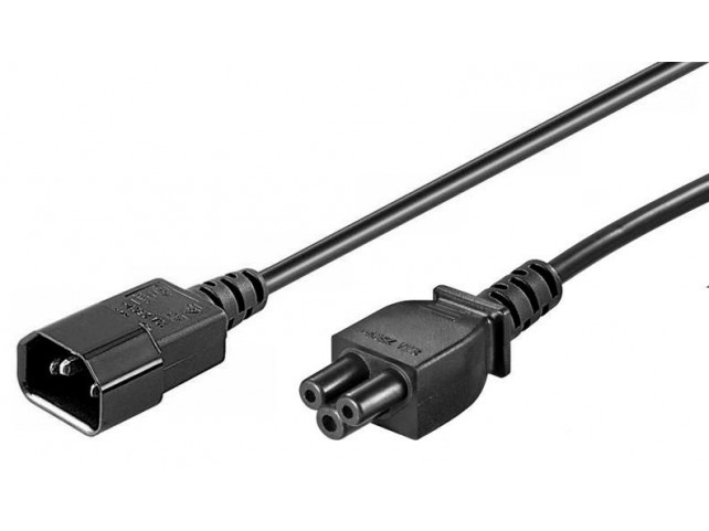 MicroConnect Power Cord C5 - C14 1m  Black,