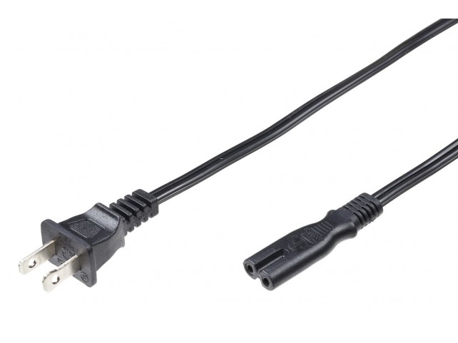 MicroConnect Power Cord US - C7 1.8m  Black,