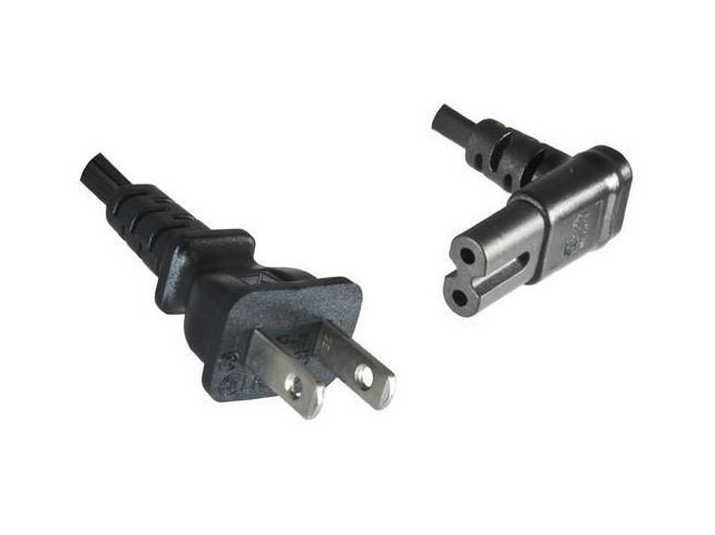 MicroConnect Power Cord US - C7 Angled 1.8m  Black,