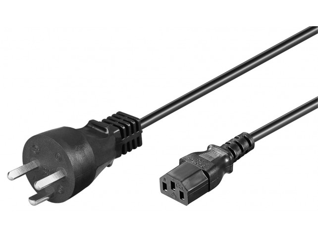 MicroConnect Power Cord DK EDB to C13 1.8m  Danish power plug, black