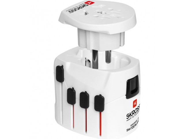 MicroConnect SKROSS World Adapter Pro+  Suitable for 2-&3- pole