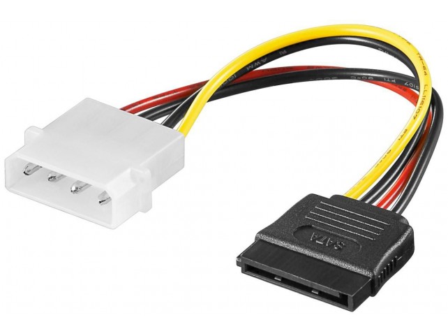 MicroConnect PC Y Power Cable/Adapter  SATA Power 4pin-15pin 0,2m