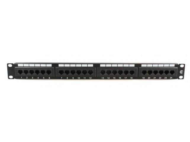 MicroConnect 19" UTP.CAT6 patch panel  24 port Dual IDC