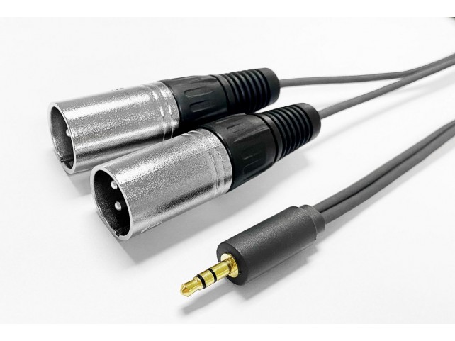 Vivolink 3.5MM CABLE to 2 x XLR male  15m