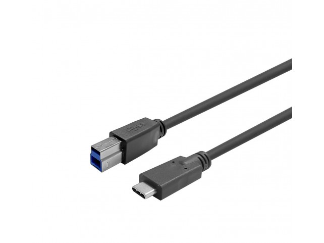 Vivolink USB-C male - B male Cable  7,5m Black .