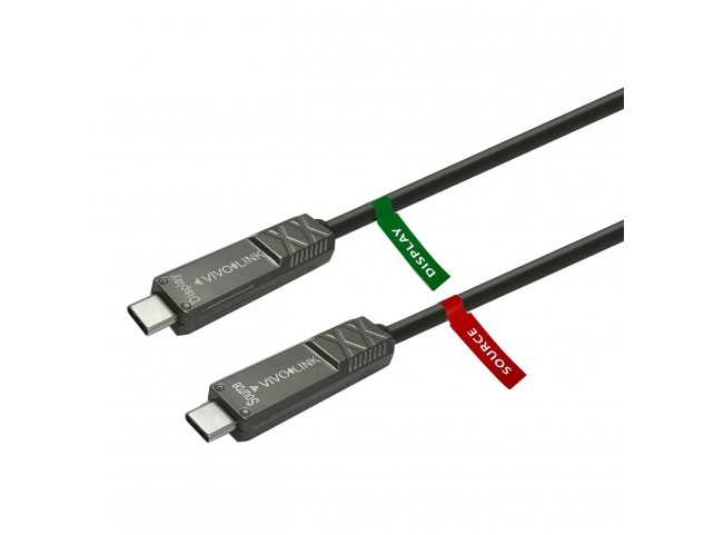 Vivolink USB-C to USB-C Cable 15m  Supports 20 Gbps data