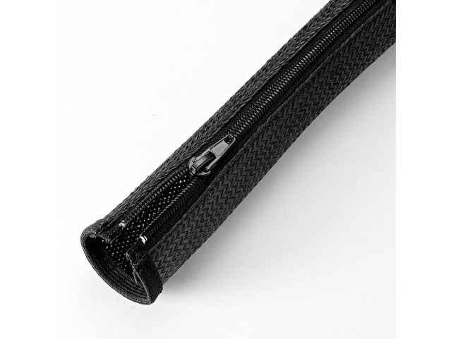 Vivolink Pro Expandable Sleeve Black  w. Zipper 12mm 1.8m