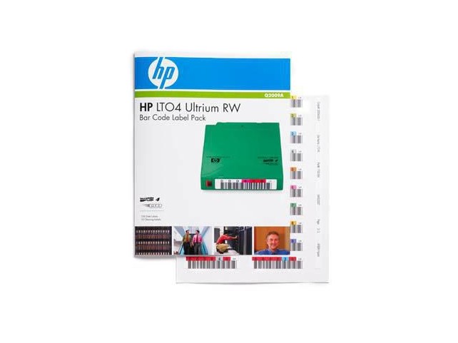 Hewlett Packard Enterprise LTO-4 Ultrium RW Bar Code  Labels 100pcs **New Retail**
