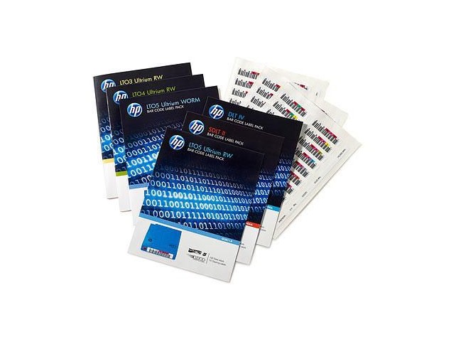 Hewlett Packard Enterprise LTO-6 Ultrium RW Bar Code  Labels 100pcs **New Retail**