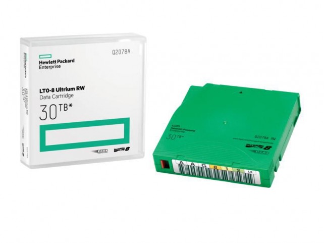 Hewlett Packard Enterprise LTO-8 Ultrium Data Cartridge  Non Custom labeled, 20-pack