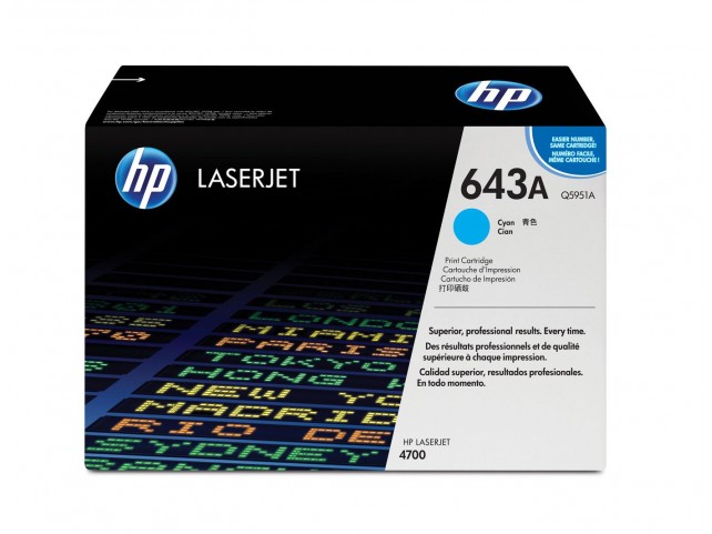 HP Toner Cyan Color 4700  Pages 10.000