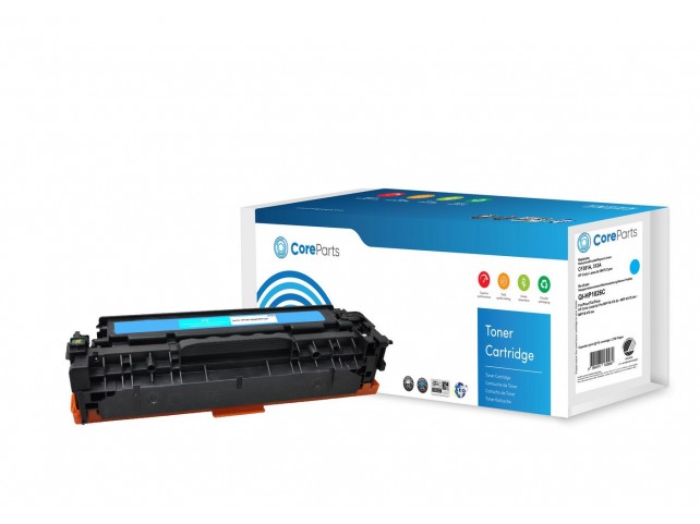 CoreParts Toner Cyan CF381A  Pages: 2.700, Nordic Swan