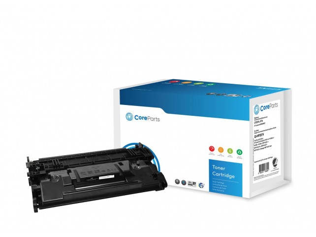 CoreParts Toner Black CF287A  Pages: 9.000, Nordic Swan