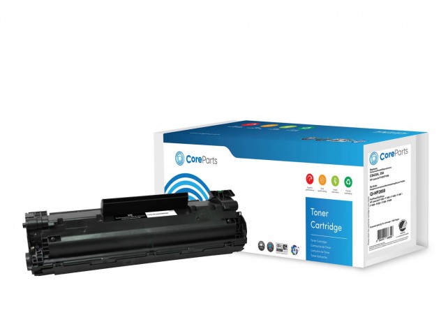 CoreParts Toner Black CB435A  Pages: 1.500, Nordic Swan