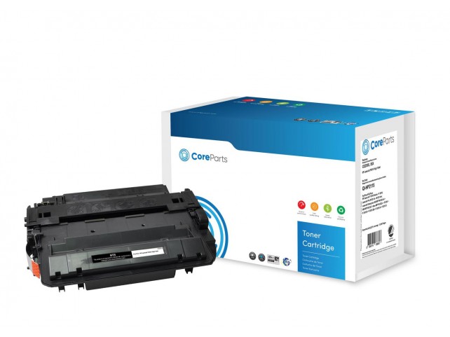 CoreParts Toner Black CE255X  Pages: 12.500, Nordic Swan