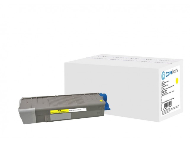 CoreParts Toner Yellow 43381905  Pages: 2.000