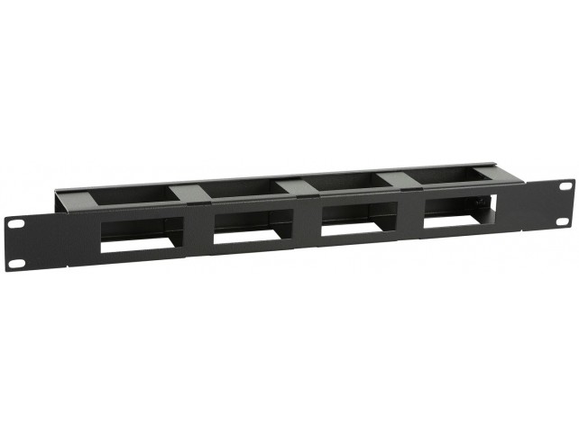 Lanview 1U 19" S TYPE CABLE  MANAGEMENT PANEL WITH COVER
