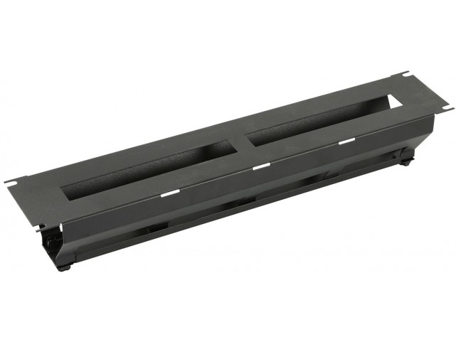 Lanview 2U 19" R TYPE CABLE  MANAGEMENT PANEL WITH COVER