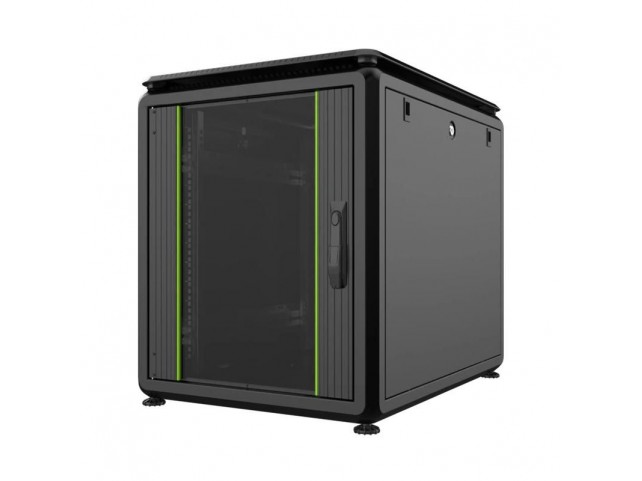 Lanview 19'' 12U Rack Cabinet 600 x  800 x 719mm Data Line - Black