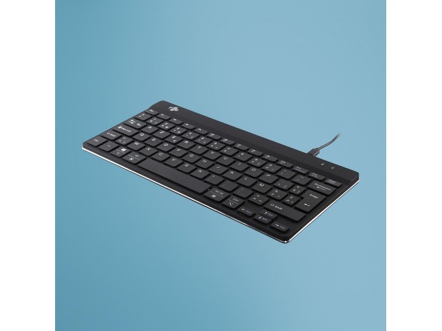 R-Go Tools R-Go Compact Break Keyboard,  AZERTY (BE), black, wired