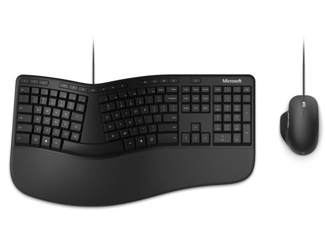 Microsoft Ergonomic Desktop Keyboard  Mouse Included Usb Qwertz