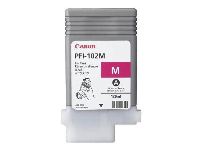 Canon Ink Magenta PFI-102M  PFI-102M, Pigment-based ink,