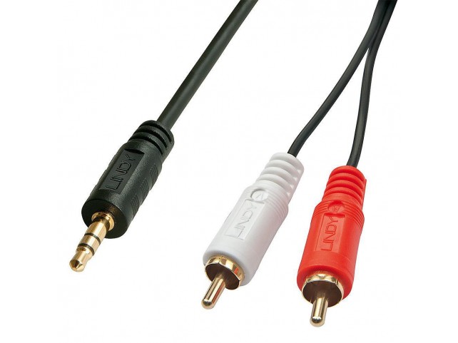 Lindy Premium Audio Cable 2x  Phono-3,5mm, 1m
