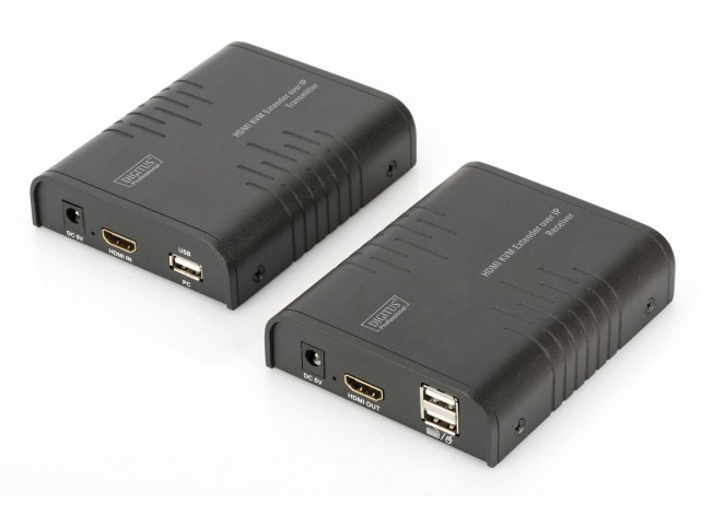 Digitus HDMI KVM Extender, 120 m,  Full HD, 1080p over network