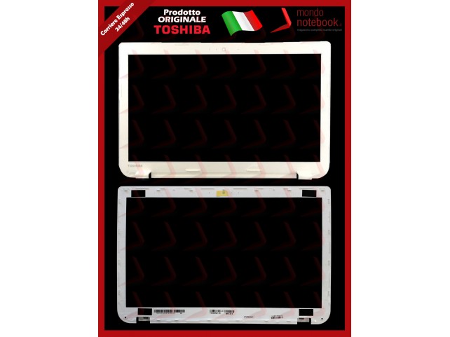 Bezel Cornice LCD TOSHIBA Satellite L50 L50-A L50-A-1F2 L50-A-18U (BIANCA)