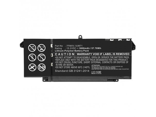 CoreParts Laptop Battery for Dell  57.76Wh Li-Polymer 15.2V