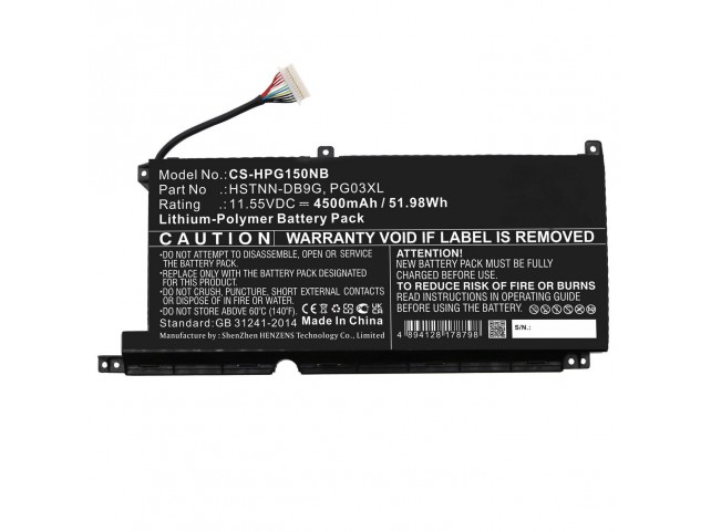 CoreParts Battery for HP Notebook,  Laptop 51.98Wh Li-Pol 11.55V
