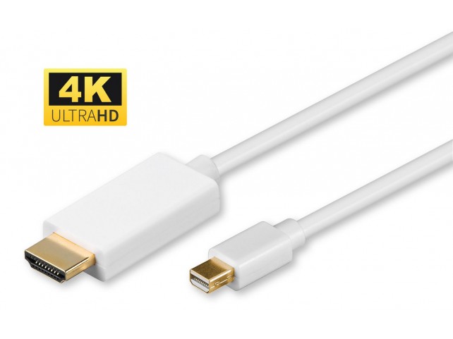 MicroConnect 4K Mini Displayport to HDMI  Cable 3m incl. audio