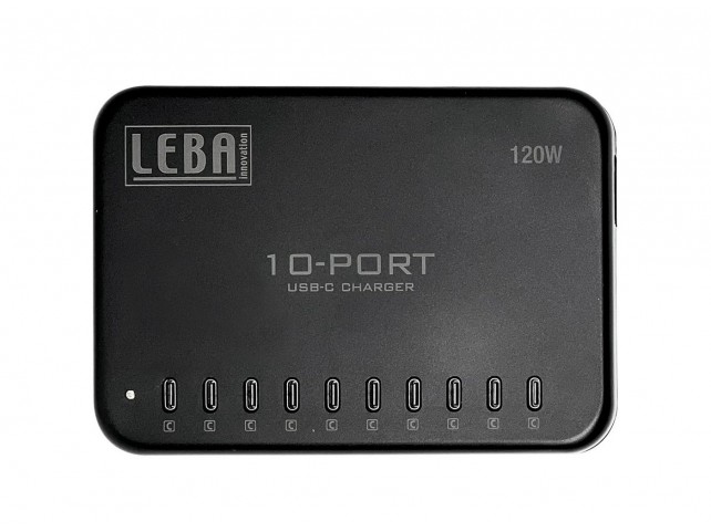Leba NoteCharge 10 Ports, USB-C 12  Watt (Schuko plug)